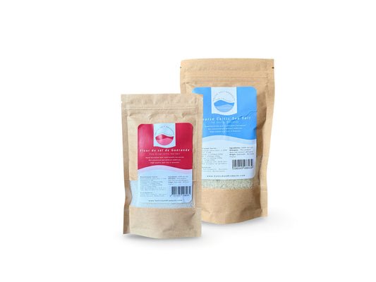 Letterbox Package - Sal gruesa celta y fina fleur de sel de Bretaña