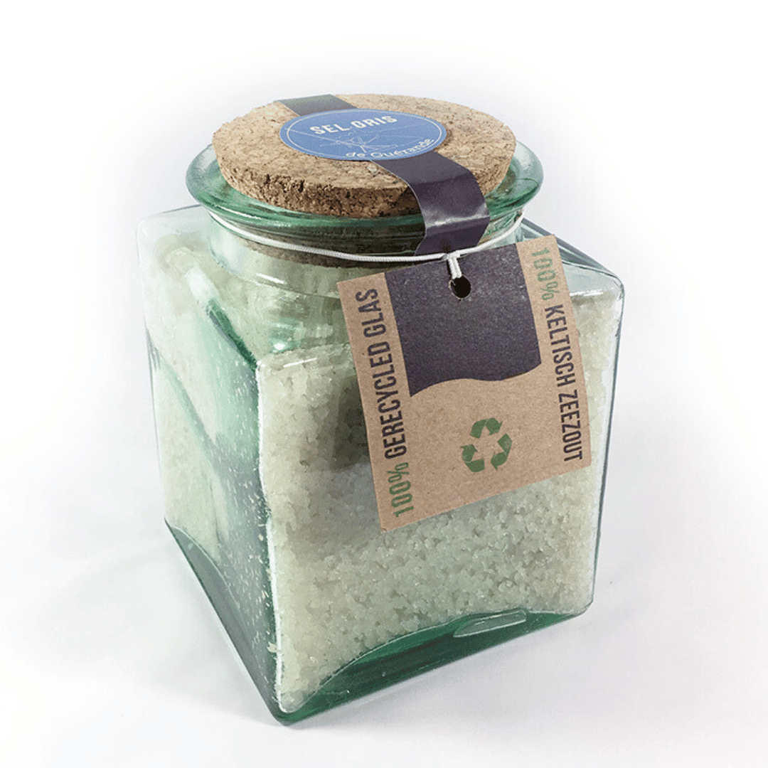 Coarse Celtic Sea Salt Organic glass jar